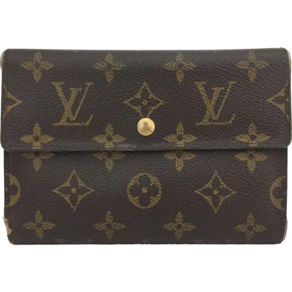 191136X Louis Vuitton Wallet Porte Tresor Etui Papiers Brown Monogram - Picture 1 of 9